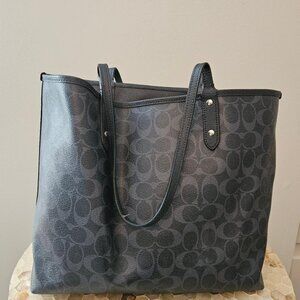 Blue Coach City Tote Bag